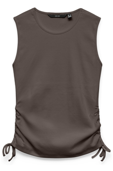 Vero Moda Top VMKENNEDY SL O-NECK TOP JRS 10345801 Chocolate Martini