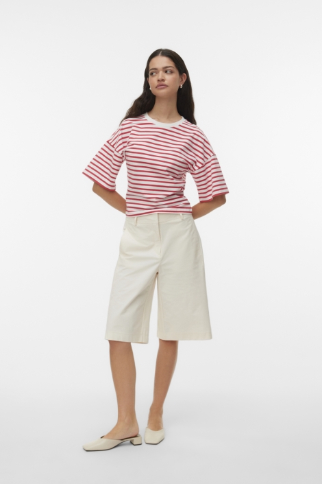 Vero Moda witte dames t-shirt | Model