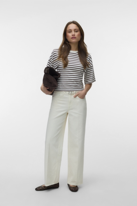 Vero Moda witte dames t-shirt | Model