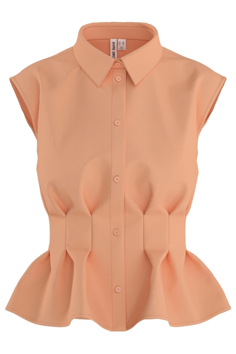 Hypedrop oranje dames blouse | Vooraanzicht