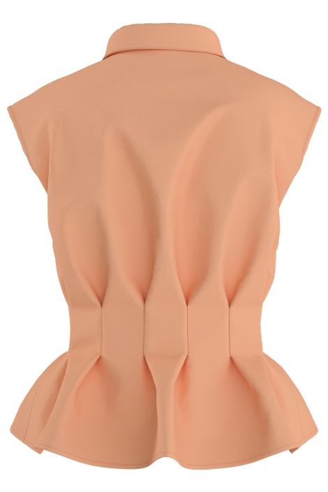 Hypedrop oranje dames blouse | Achteraanzicht