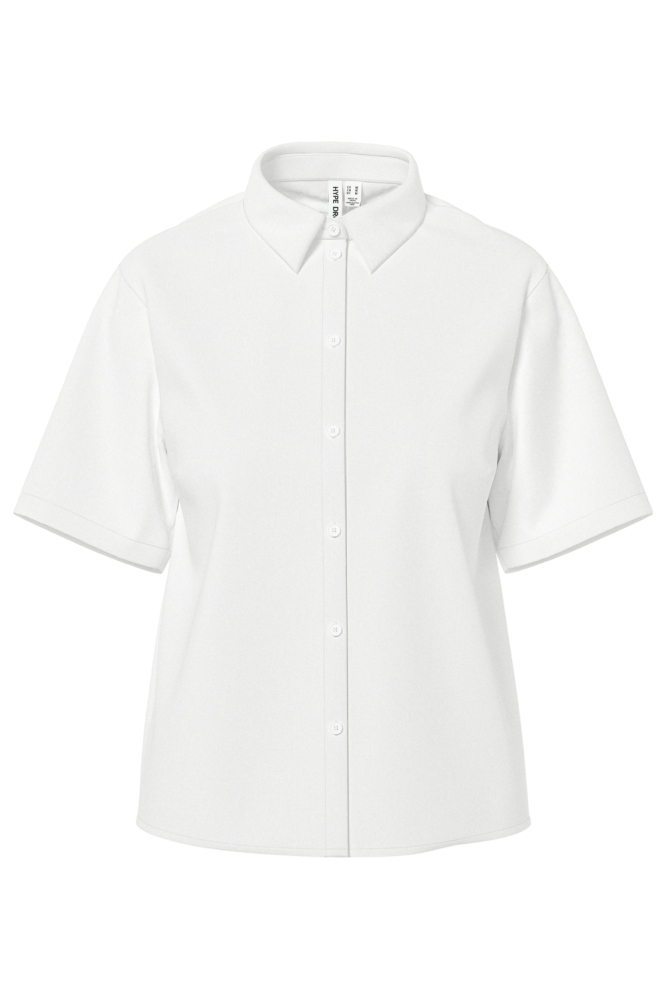 Hypedrop witte dames blouse | Vooraanzicht