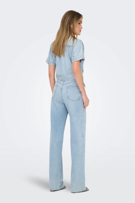 Only blauwe dames blouse | Model