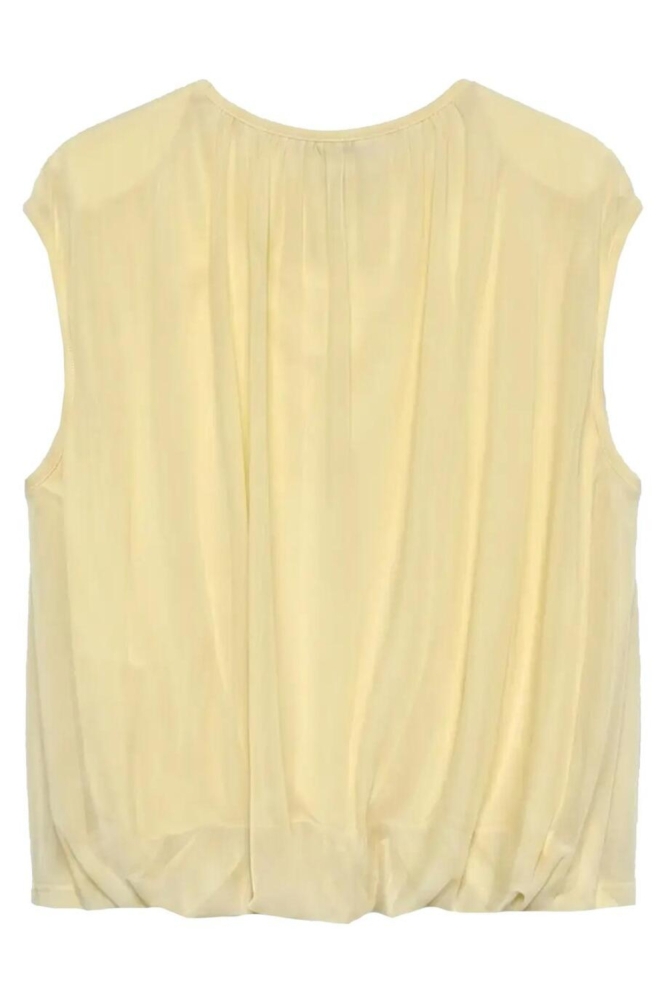Vero Moda gele dames top | Achteraanzicht