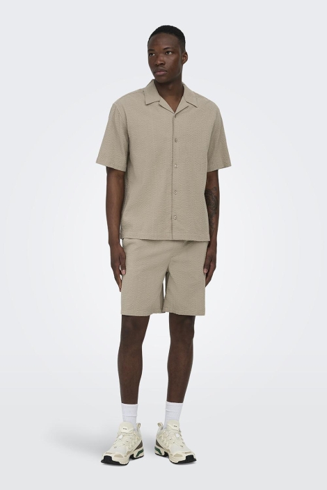 Only & Sons camel heren overhemd | Model