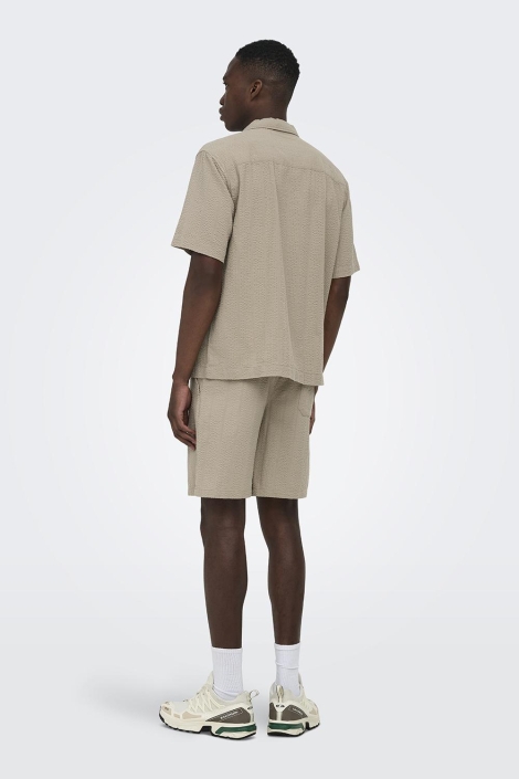Only & Sons camel heren overhemd | Model