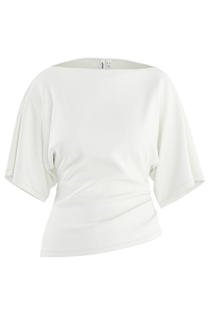 Hypedrop witte dames t-shirt | Vooraanzicht
