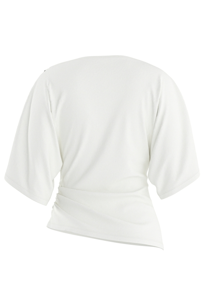 Hypedrop witte dames t-shirt | Achteraanzicht