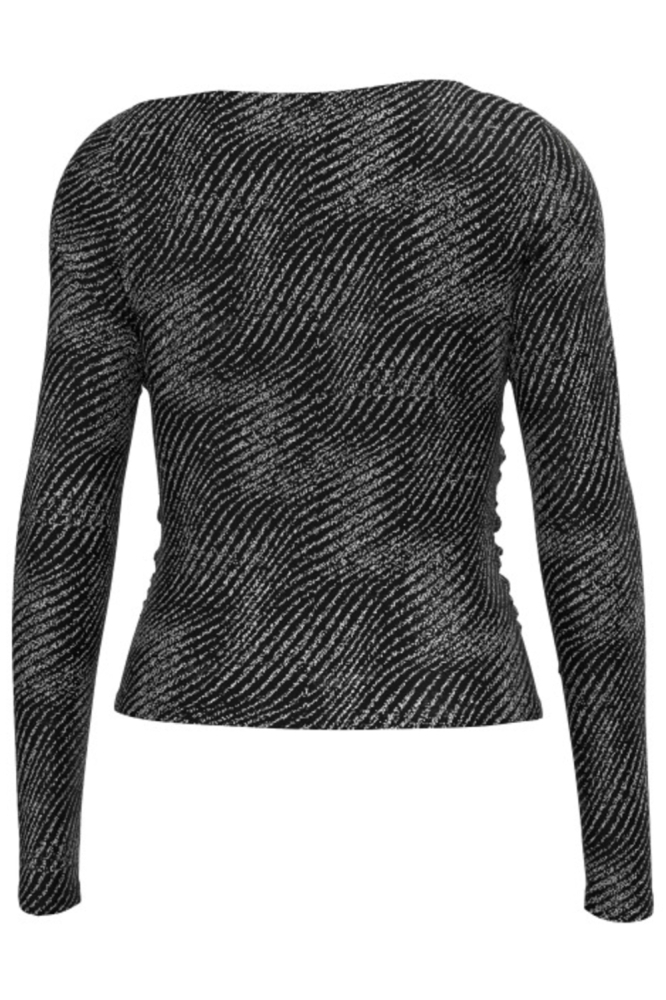 Noisy may zwarte dames t-shirt | Achteraanzicht