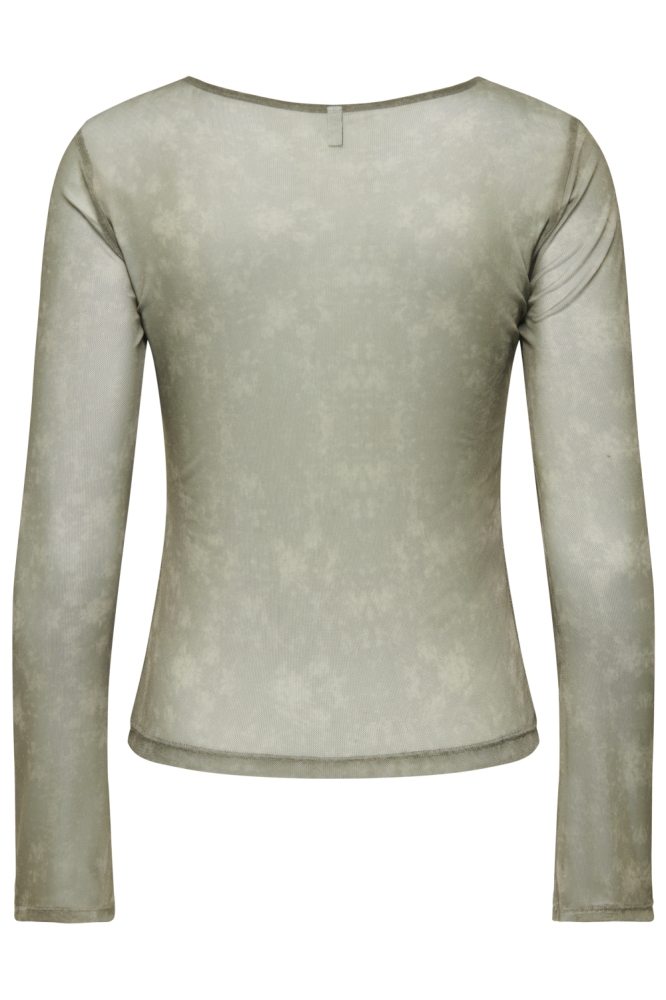 Only groene dames top | Achteraanzicht