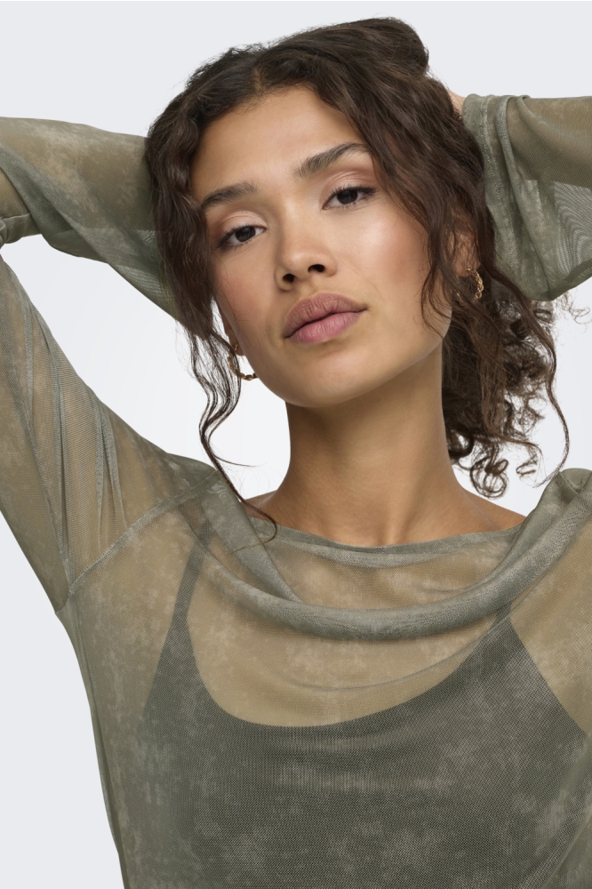 Only groene dames top | Close up