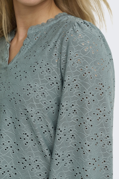 Only groene dames t-shirt | Close up