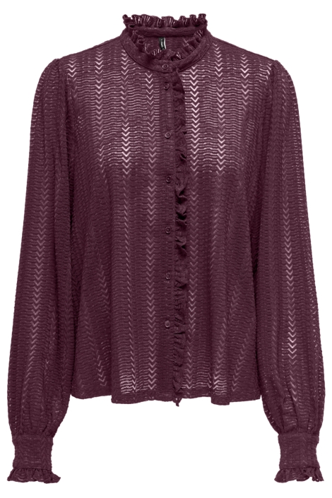 Only bordeaux dames blouse | Vooraanzicht