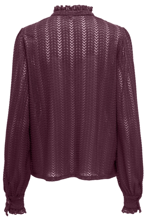 Only bordeaux dames blouse | Achteraanzicht