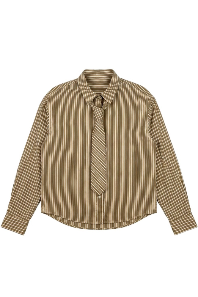 Vero Moda camel dames blouse | Vooraanzicht
