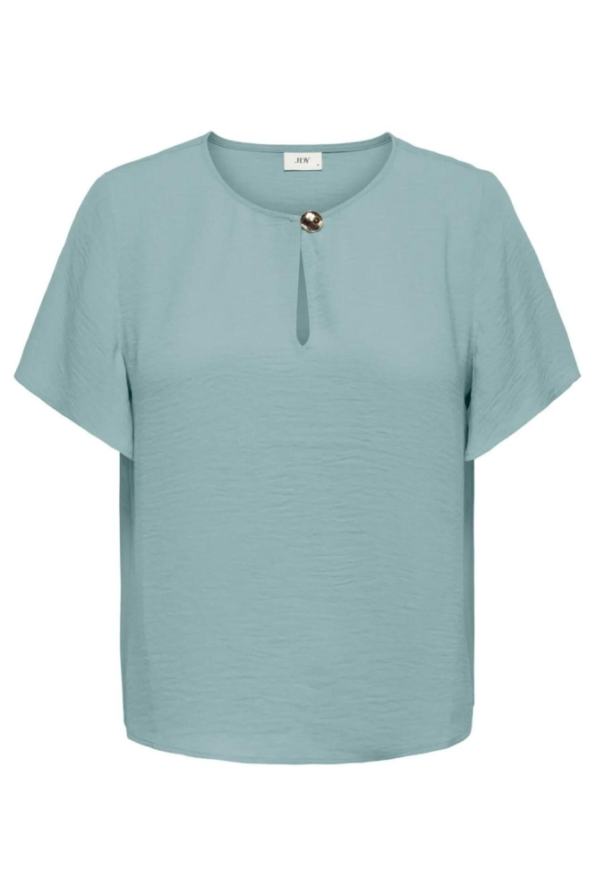 Jacqueline de Yong groene dames t-shirt | Vooraanzicht