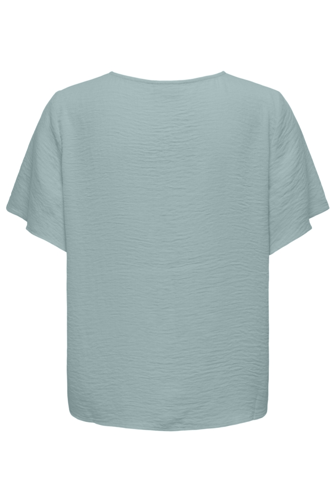 Jacqueline de Yong groene dames t-shirt | Achteraanzicht