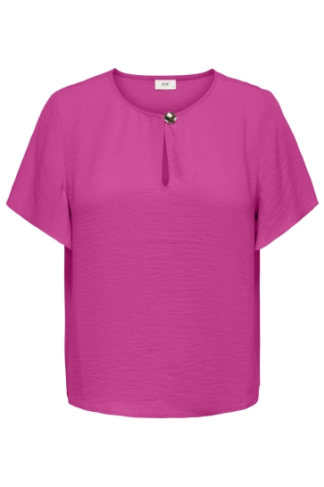 Jacqueline de Yong T-shirt JDYDIVYA LIFE S/S BUTTON TOP WVN DI 15373196 Rose Violet