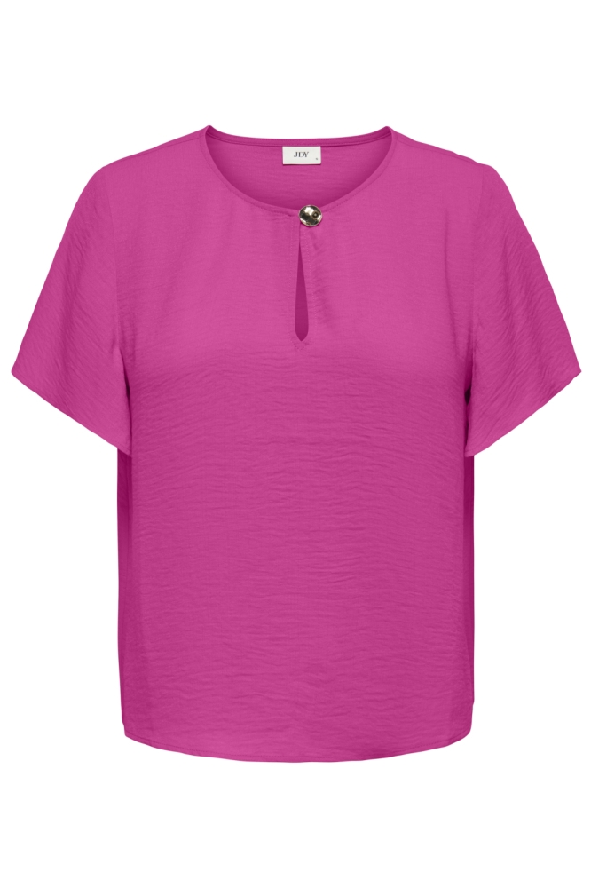 Jacqueline de Yong roze dames t-shirt | Vooraanzicht