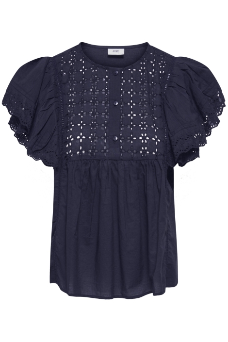 Jacqueline de Yong blauwe dames blouse | Vooraanzicht