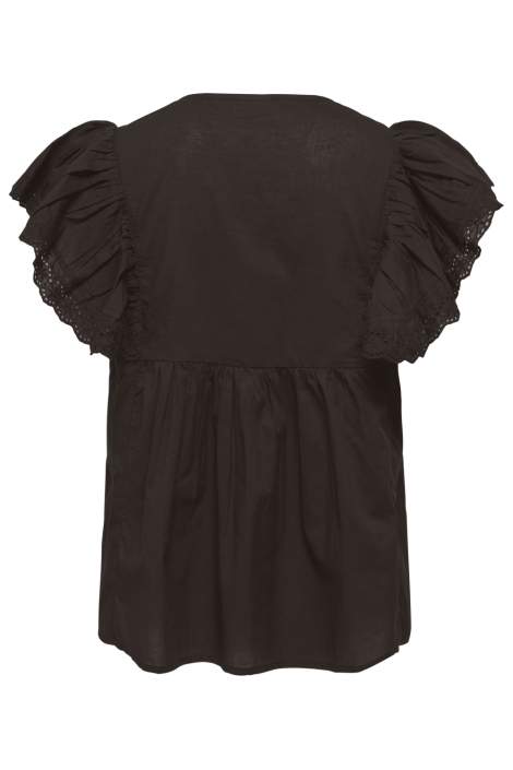 Jacqueline de Yong bruine dames blouse | Achteraanzicht