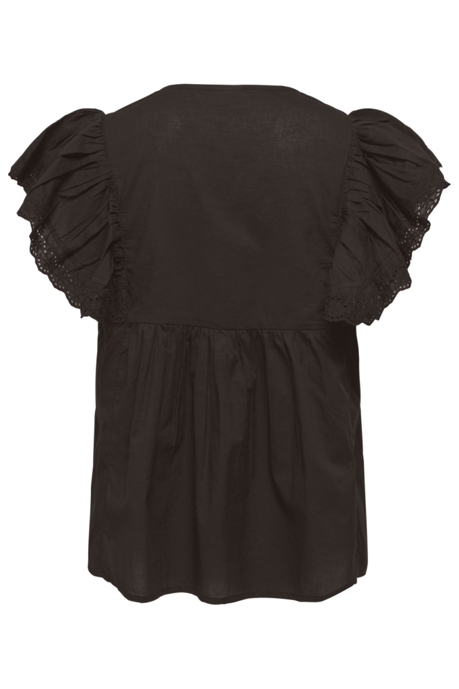 Jacqueline de Yong bruine dames blouse | Achteraanzicht