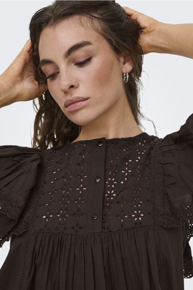 Jacqueline de Yong bruine dames blouse | Unique Selling Point