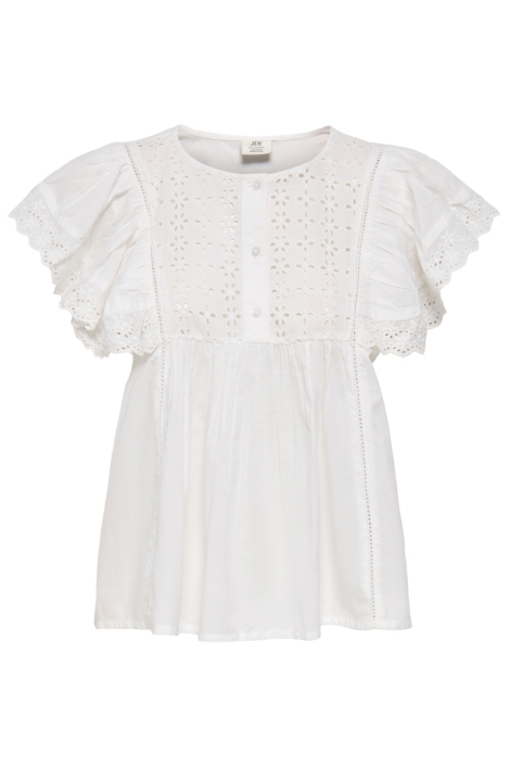 Jacqueline de Yong witte dames blouse | Vooraanzicht