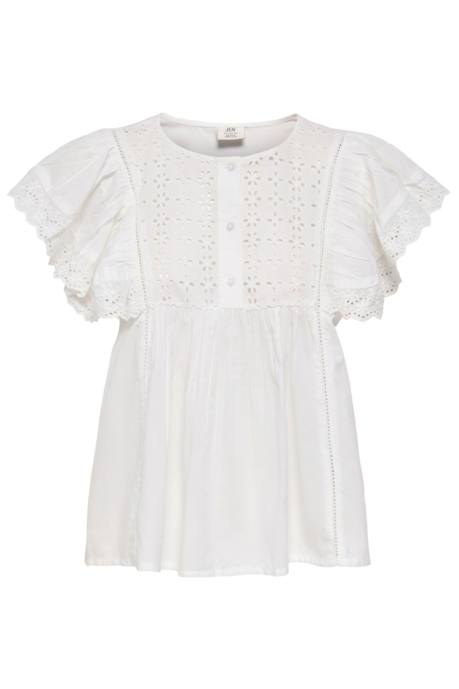 Jacqueline de Yong witte dames blouse | Vooraanzicht