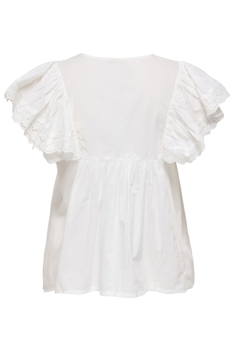 Jacqueline de Yong witte dames blouse | Achteraanzicht