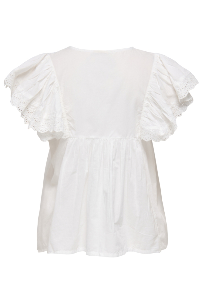 Jacqueline de Yong witte dames blouse | Achteraanzicht