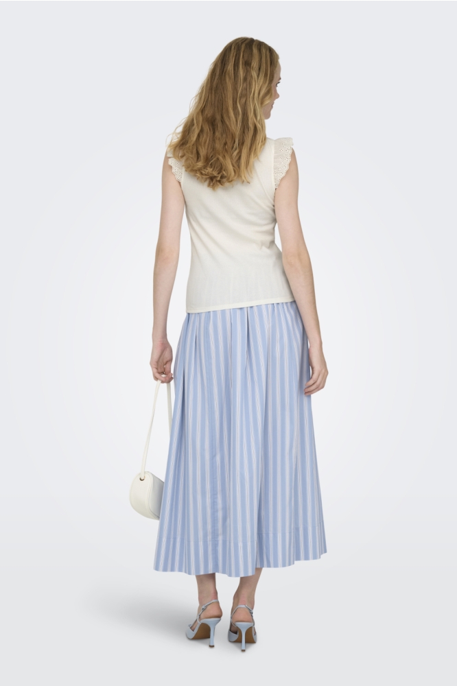 Jacqueline de Yong witte dames top | Model achteraanzicht
