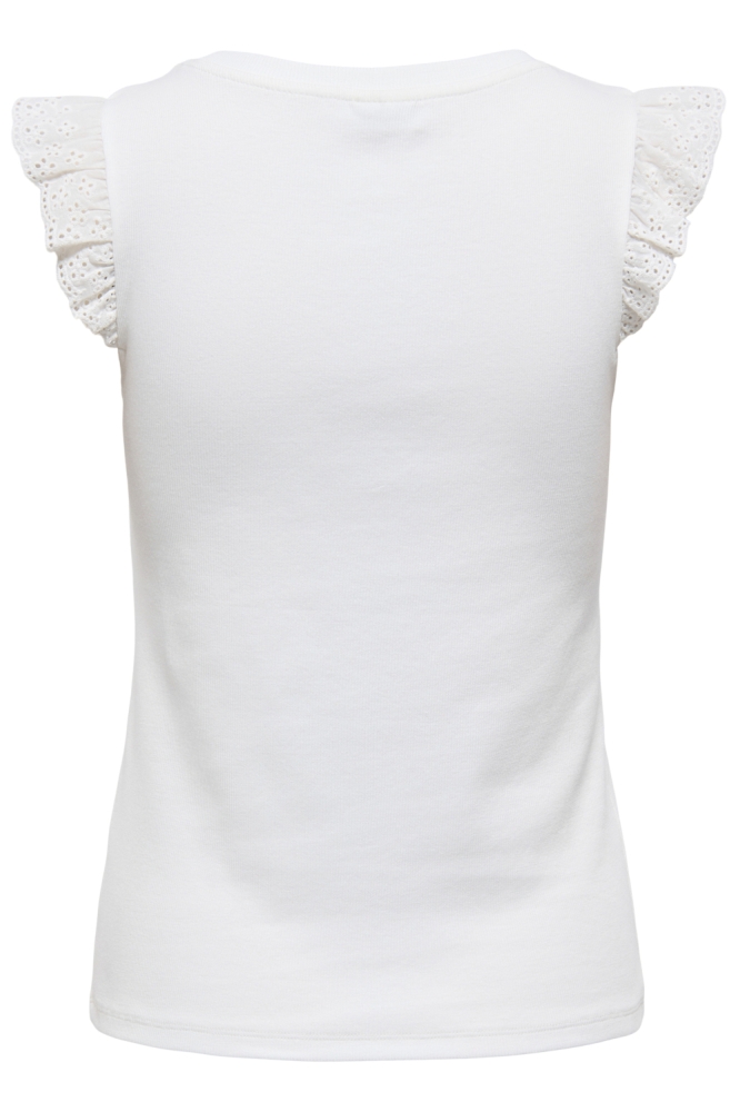 Jacqueline de Yong witte dames top | Achteraanzicht