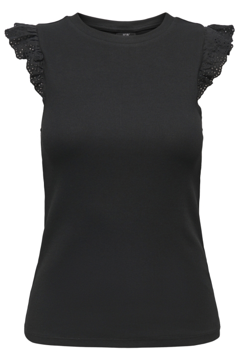 Jacqueline de Yong zwarte dames top | Vooraanzicht