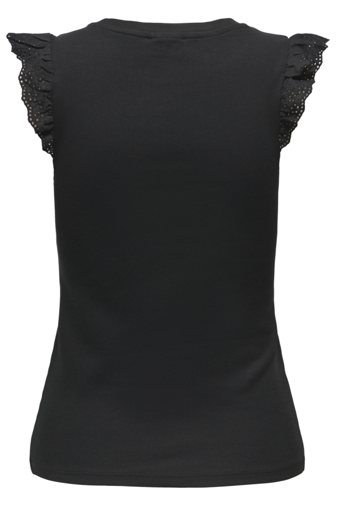 Jacqueline de Yong zwarte dames top | Achteraanzicht