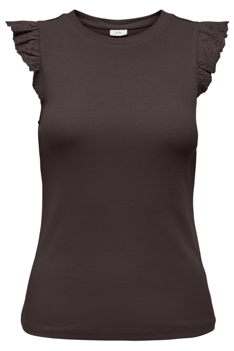 Jacqueline de Yong bruine dames top | Vooraanzicht