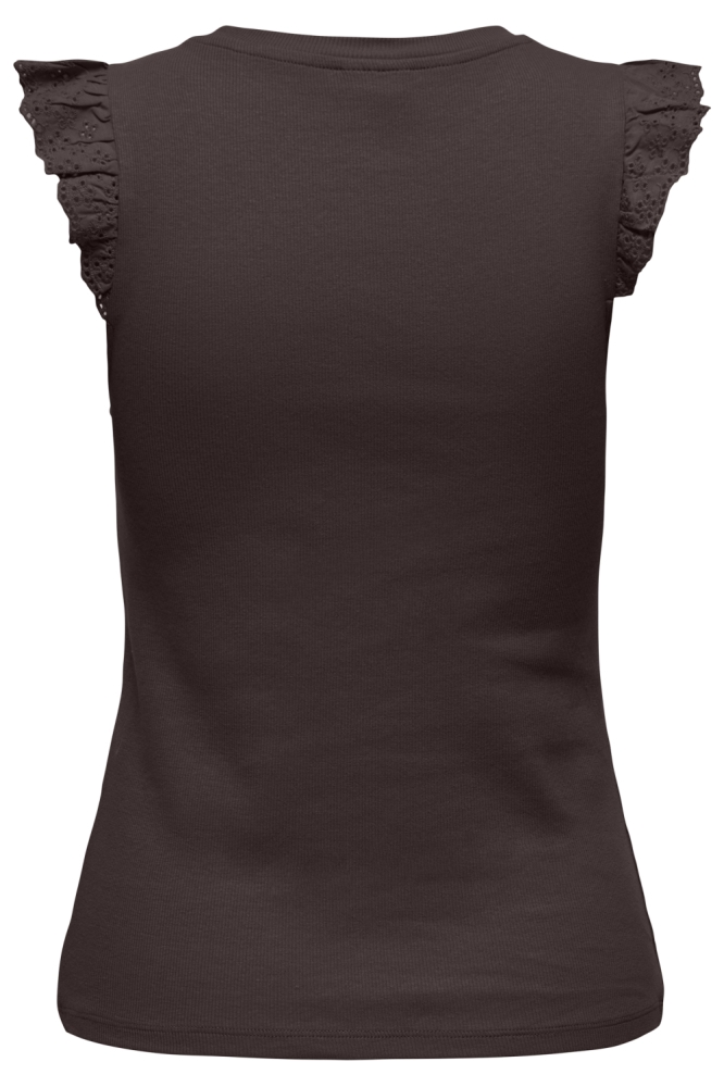 Jacqueline de Yong bruine dames top | Achteraanzicht