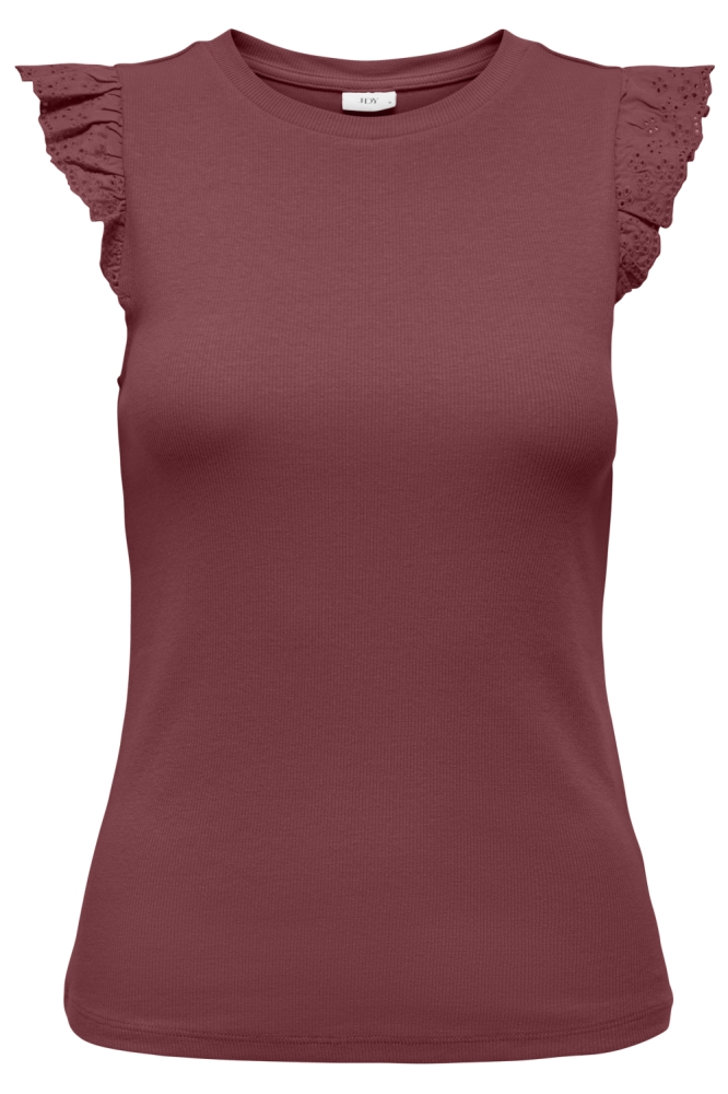 Jacqueline de Yong bordeaux dames top | Vooraanzicht