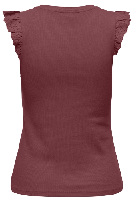 Jacqueline de Yong bordeaux dames top | Achteraanzicht