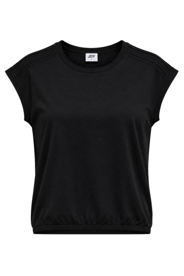 Jacqueline de Yong T-shirt JDYBLOOM S/S DETAIL TOP JRS 15377999 Black