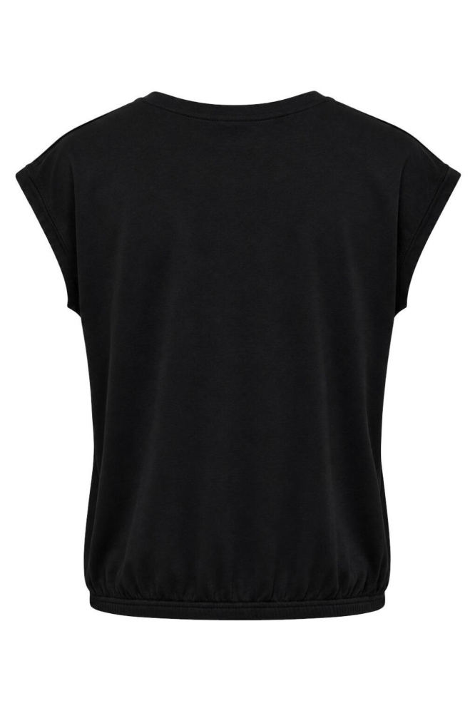 Jacqueline de Yong zwarte dames t-shirt | Achteraanzicht