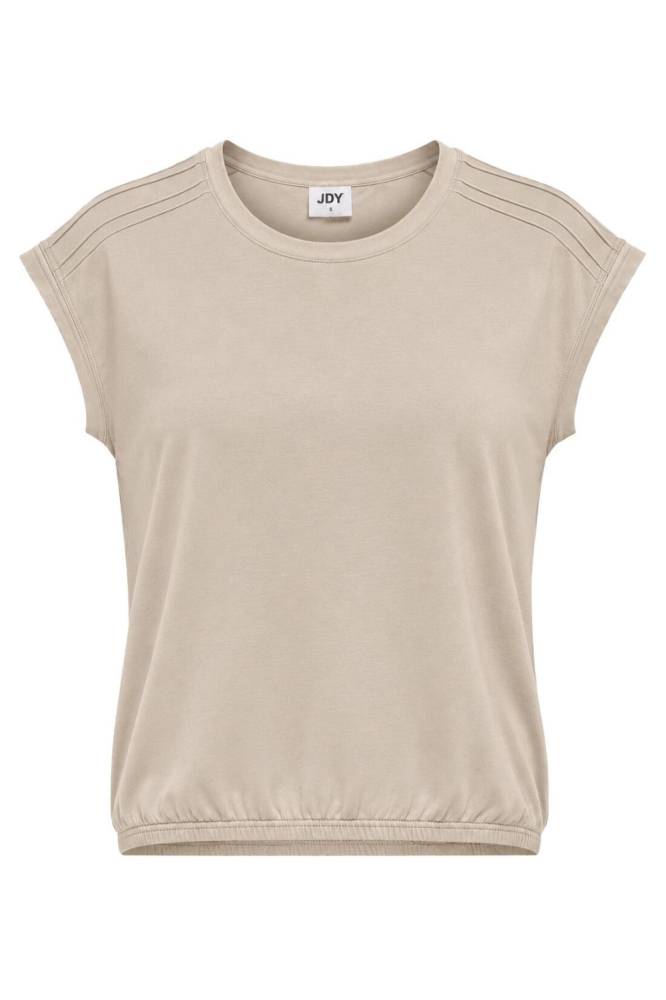 Jacqueline de Yong zand dames t-shirt | Vooraanzicht