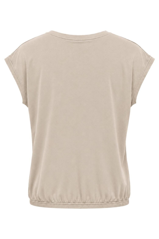 Jacqueline de Yong zand dames t-shirt | Achteraanzicht