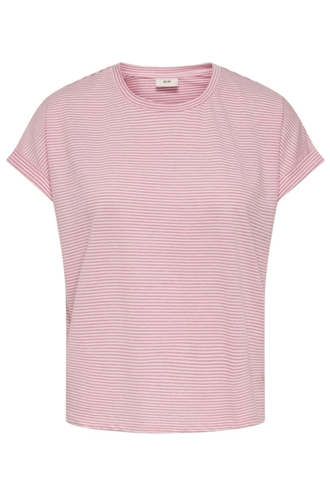Jacqueline de Yong roze dames t-shirt | Vooraanzicht