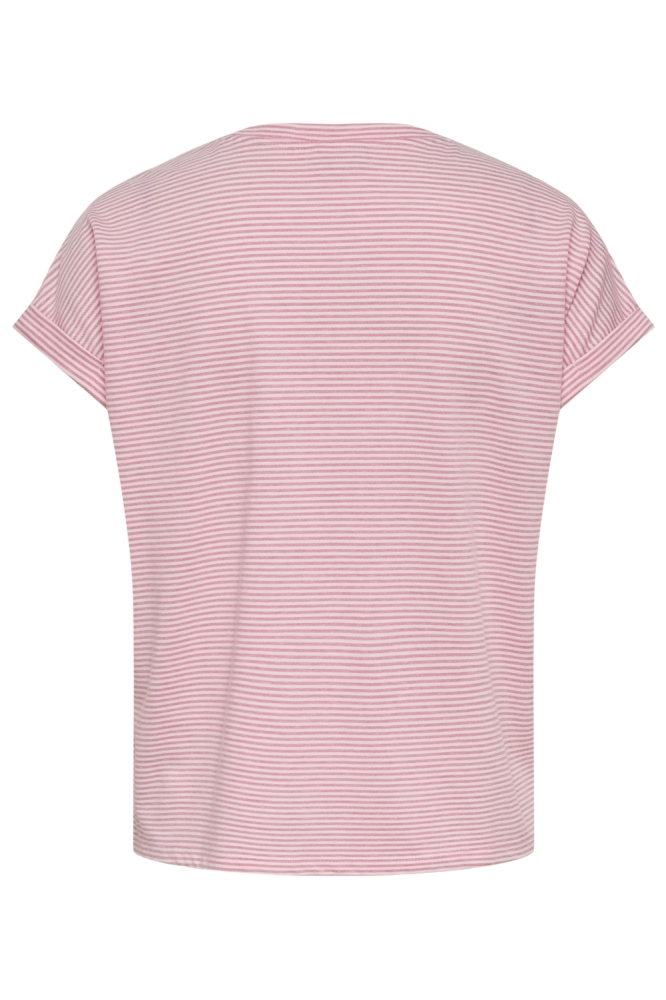 Jacqueline de Yong roze dames t-shirt | Achteraanzicht
