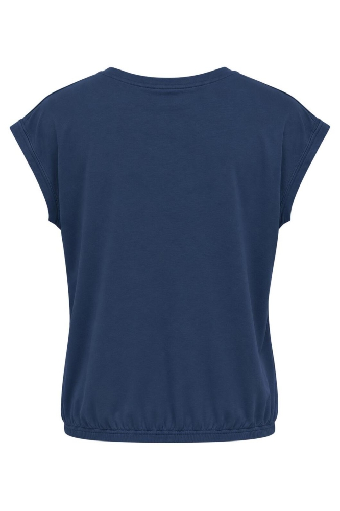 Jacqueline de Yong blauwe dames t-shirt | Achteraanzicht