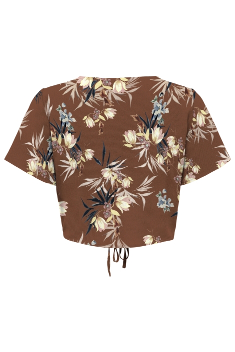 Only camel dames t-shirt | Achteraanzicht