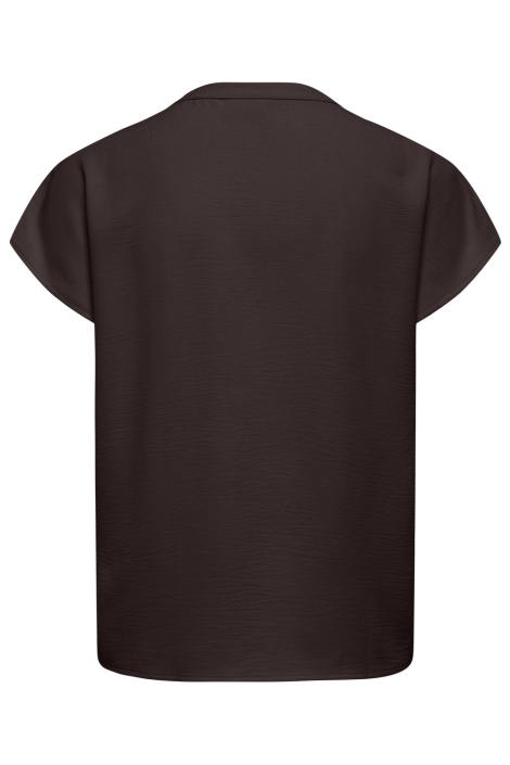Jacqueline de Yong bruine dames t-shirt | Achteraanzicht