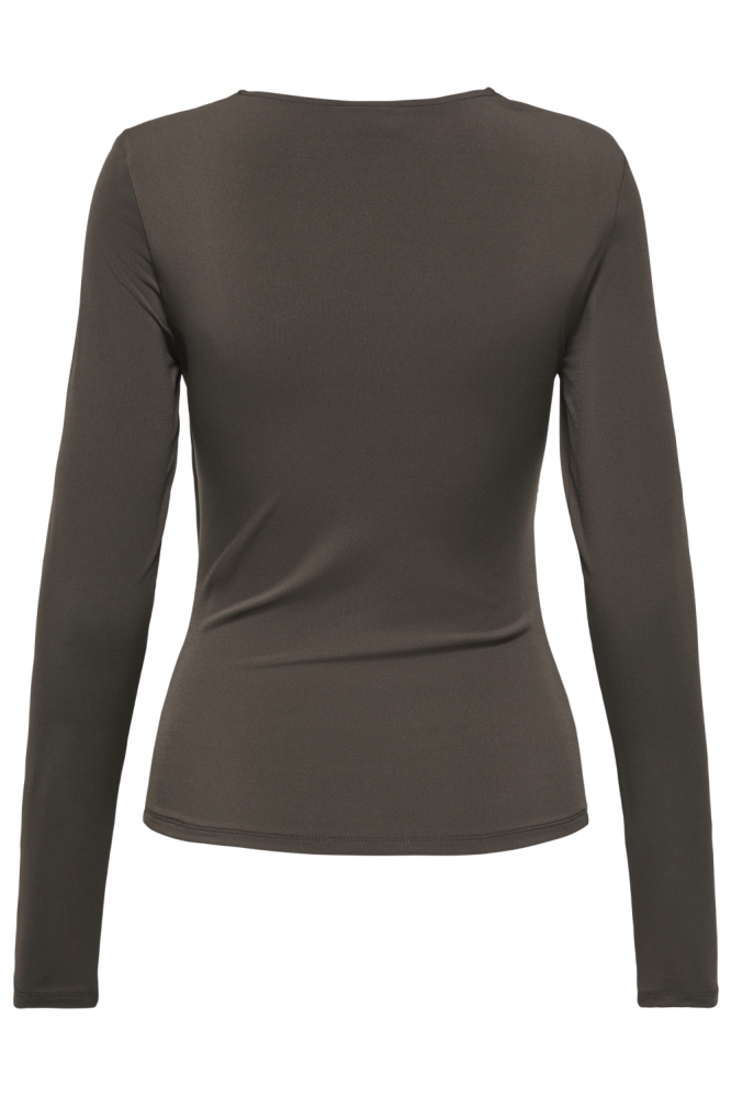 Jacqueline de Yong bruine dames top | Achteraanzicht