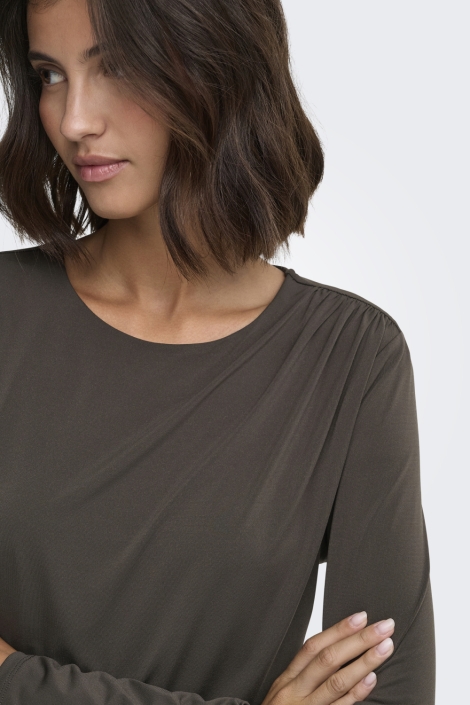 Jacqueline de Yong bruine dames top | Close up